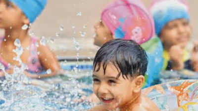 Toddlers as young as one taking swimming classes in Noida!