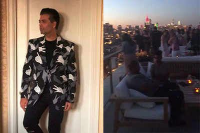 Birthday boy Karan Johar throws an intimate terrace party in New York