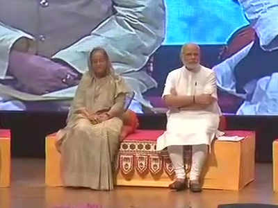 PM Narendra Modi, Sheikh Hasina hold talks at Santiniketan