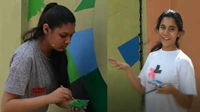Wall paintings by students add colour to Gurgaon's Butterfly Park