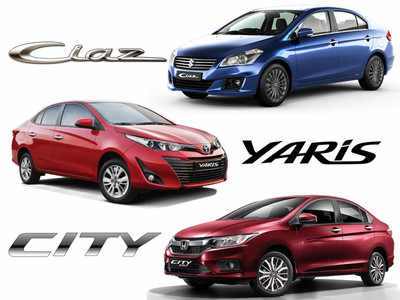 Toyota Yaris vs Honda City vs Maruti Suzuki Ciaz: Specs Comparison