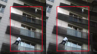 Watch: Real life ‘spider-man’ saves toddler dangling from balcony