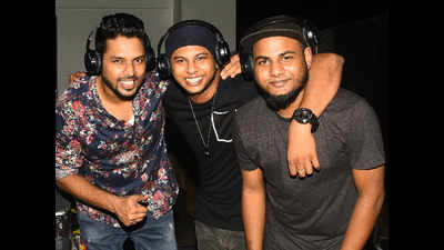 Beck, Karty and Joshua kept the crowd entertained at the silent DJ Nite party at The Park in Chennai