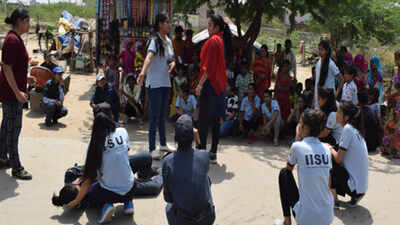 Students perform nukkad natak under Swachh Bharat Summer Internship 2018 Scheme