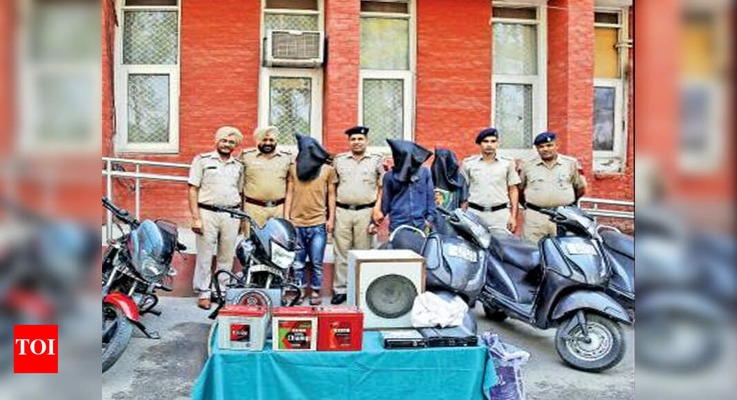 Three arrested, 11 vehicle theft cases solved Chandigarh News Times