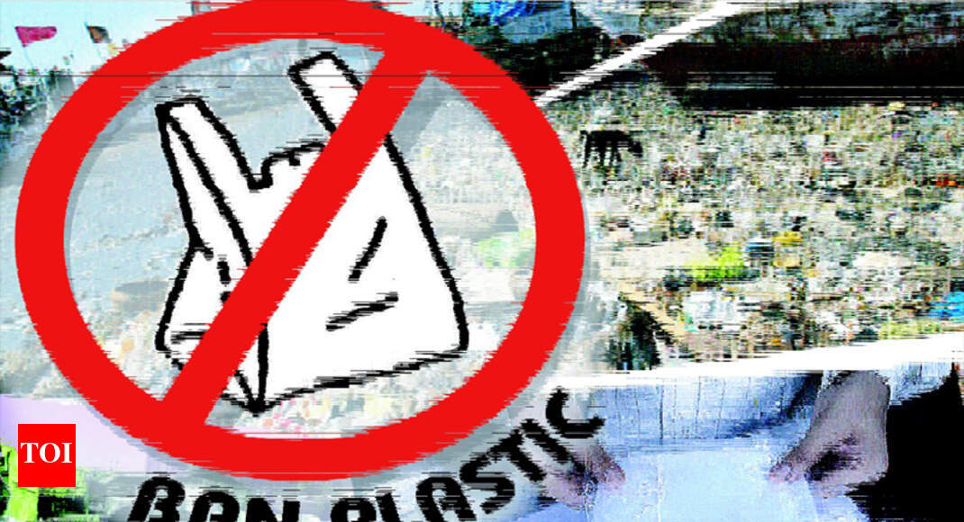 12kg banned plastic seized Rajkot News Times of India