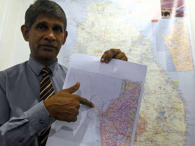 Sri Lanka releases new map with China-backed port city projects