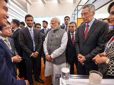 PM Modi launches 3 Indian digital payment apps in Singapore