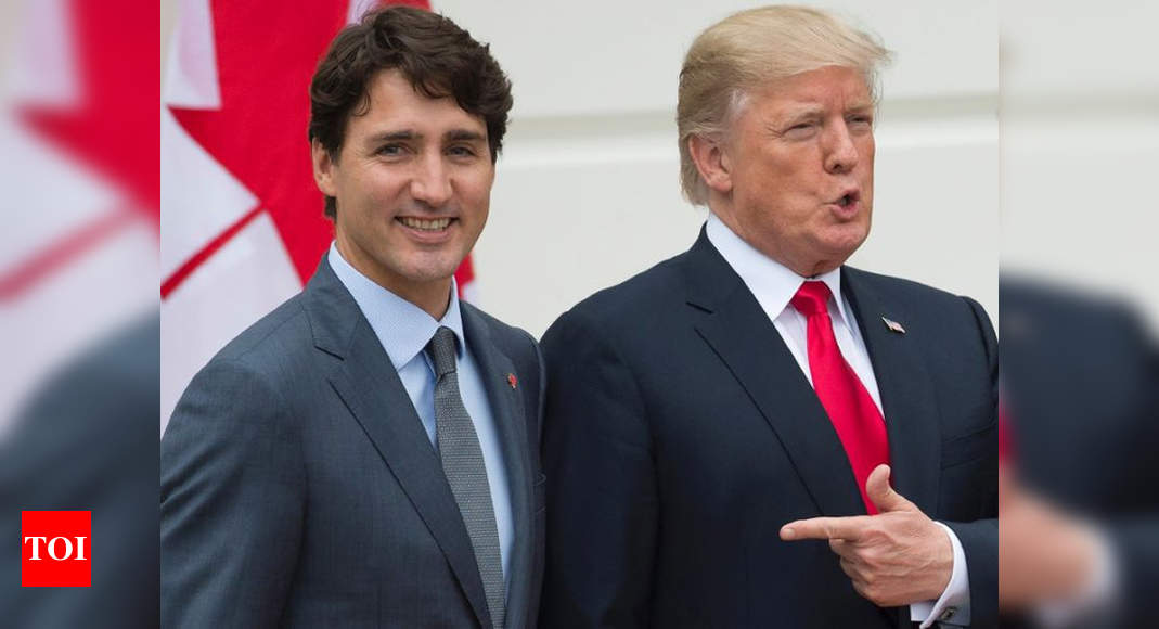 Donald Trump, Justin Trudeau Trade Barbs Over Tariffs - Times Of India