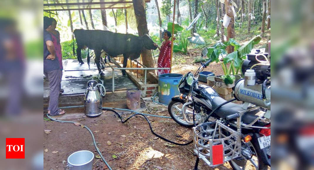 Bike modified in Anand helps farmers in Kerala! | Vadodara News - Times