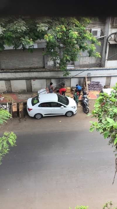 Footpath Encroachment - Times of India