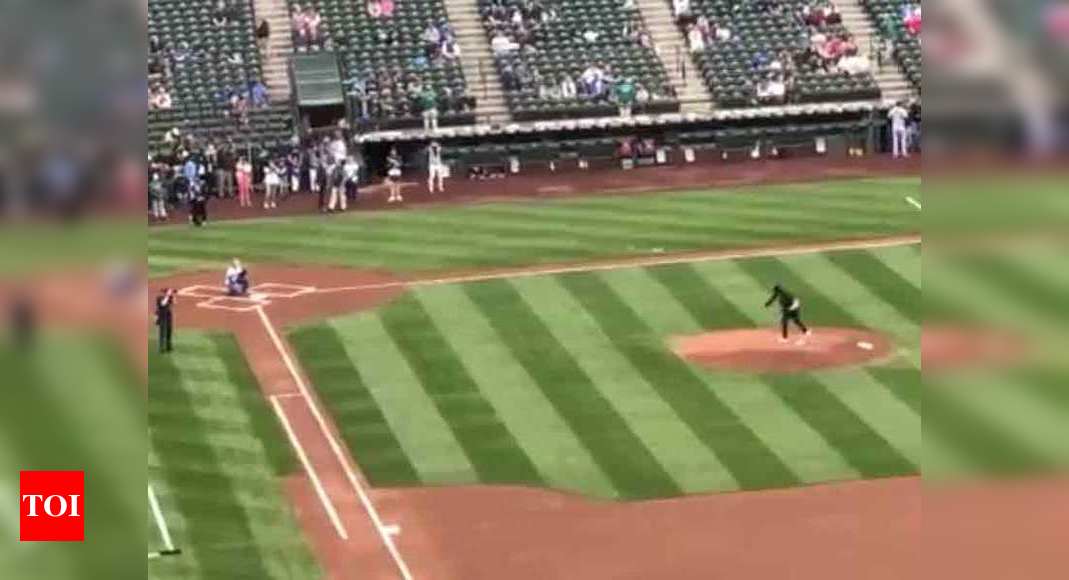 Core Four return for ceremonial first pitch 