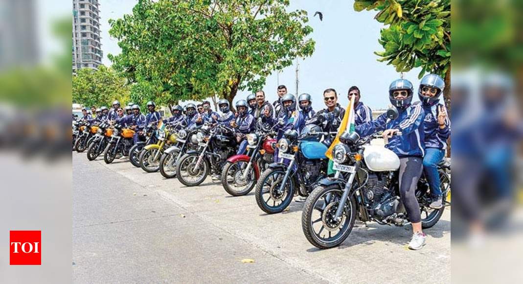 30 Coast Guard riders embark on a Mumbai to Goa bike rally with a ...