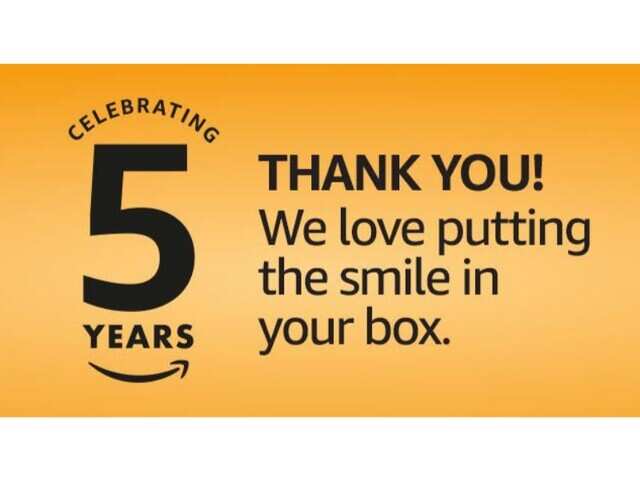 Online shoppers, Amazon has an offer for you as it turns 5 in India Online shoppers, Amazon has an offer for you as it turns 5 in India