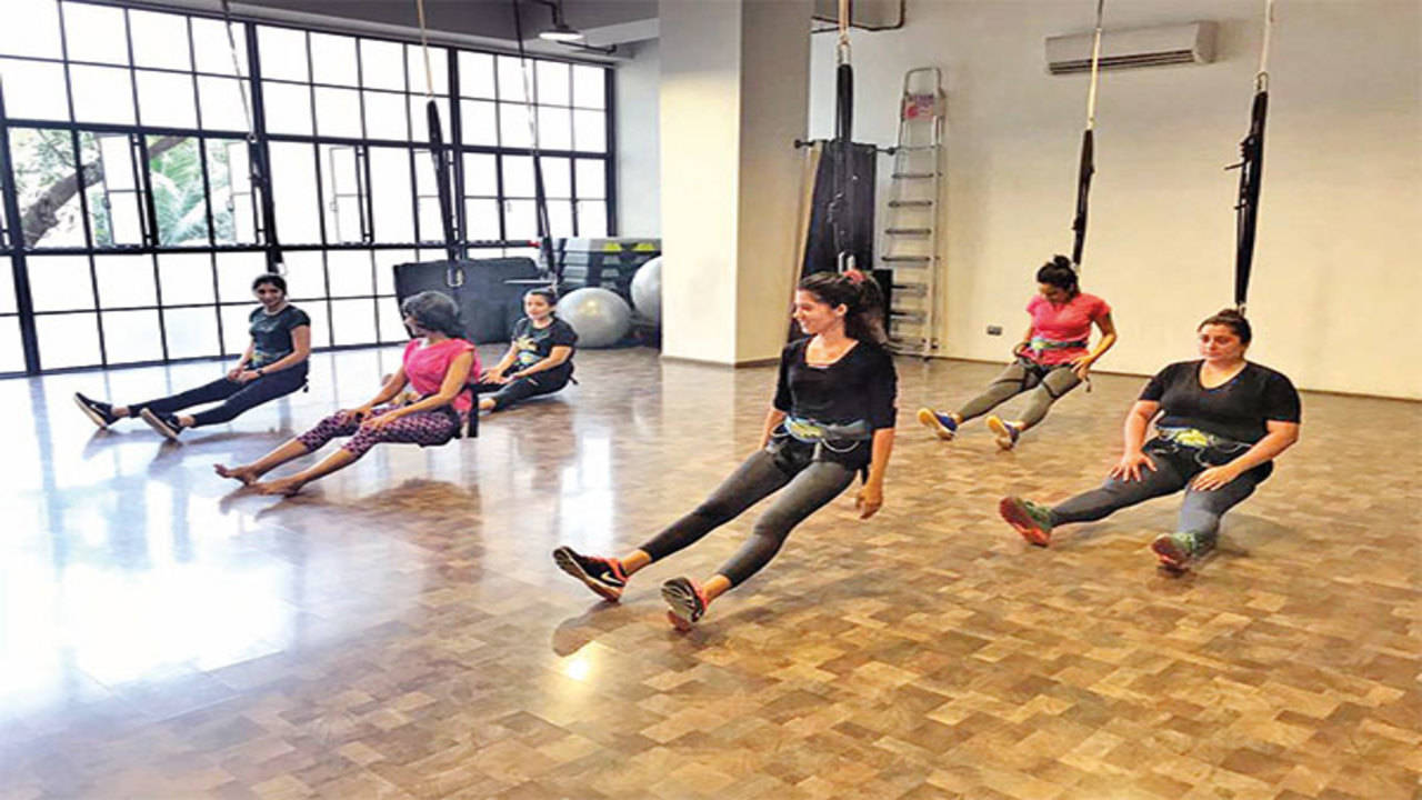 Have you tried the 'bungee' workout, yet? - Times of India