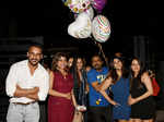 Ekta Kapoor poses with Rohit Reddy, Mona Singh, Mushtaq Shiekh and Anita Hassanandani