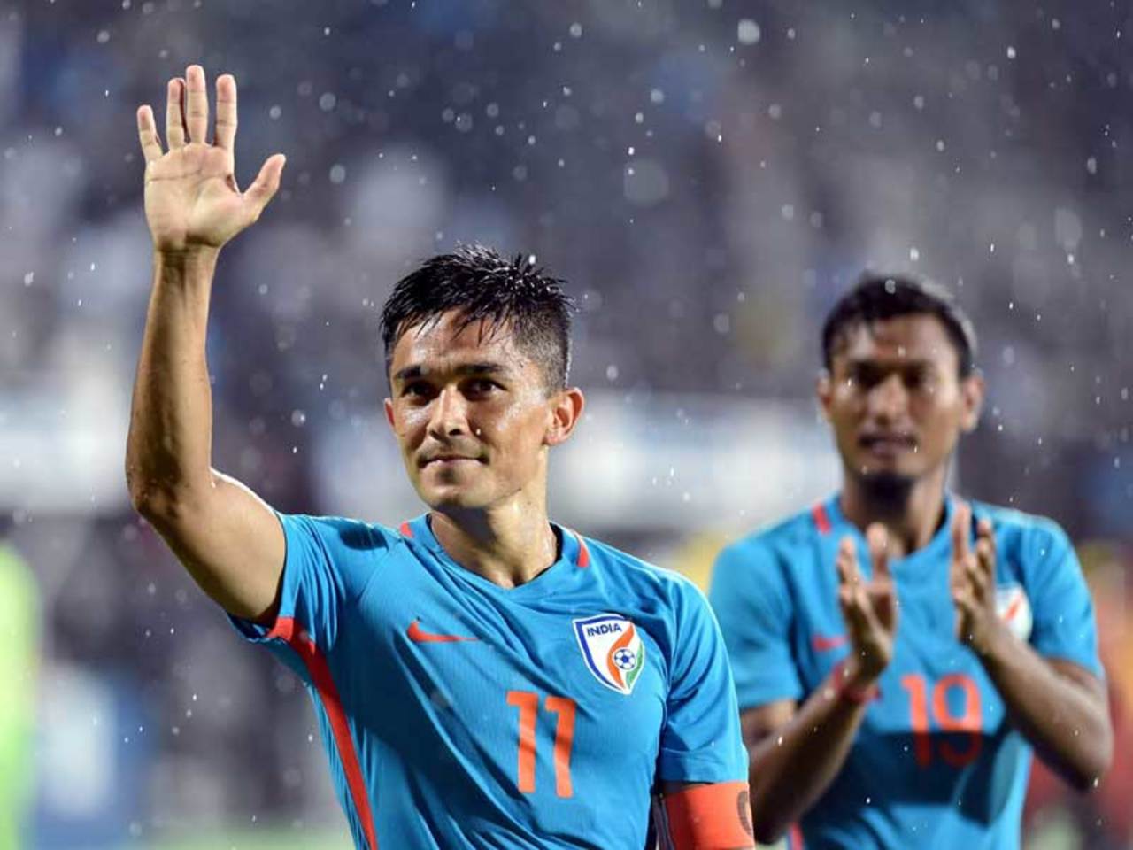 Sunil Chhetri equals Messi's record, joint second highest scorer