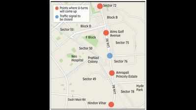 4 U-turns planned to ease jam, 1 sparks wrong-side driving fears