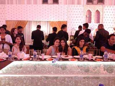 Sai Tamhankar and Amruta Khanvilkar spotted at iftar party