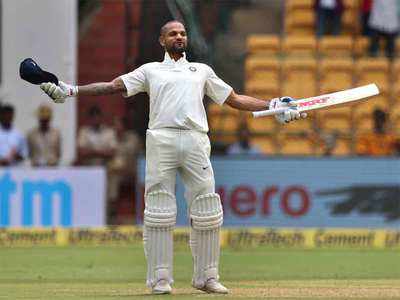Ind vs Afg, Only Test, Day 1: Afghanistan fight back after Dhawan, Vijay centuries