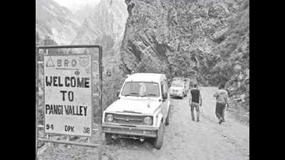 After 7 decades, road connecting Pangi valley still in bad shape
