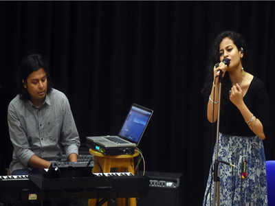 A music workshop at the Global Music Institute in Greater Noida