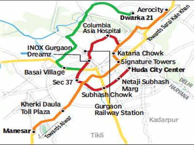 Railway Map Of Rajasthan High-Speed Delhi-Rajasthan Rail Corridor Gets Haryana Government's Nod |  Gurgaon News - Times Of India