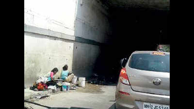 Ramwadi underpass repairs come unstuck, road surface on slippery slope