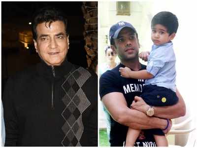 Jeetendra happy to spend quality time with grandson Laksshya