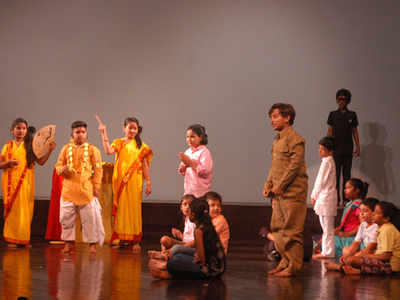 Children enact their ideas through various plays in Jaipur