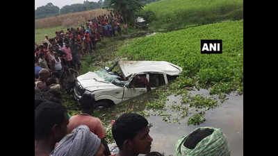 Six children drown after SUV falls in pond in Araria