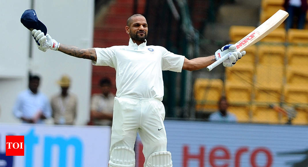 Shikhar Dhawan reaches careerbest 24 in ICC Test rankings Cricket