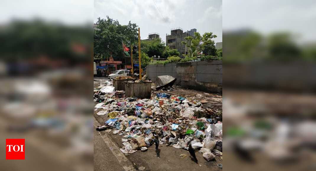 Garbage on road - Times of India
