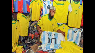 Jerseys fly off shelves as fans root for teams ahead of second WC clash