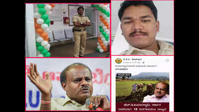 Cops suspended after asking for CM Kumaraswamy's resignation