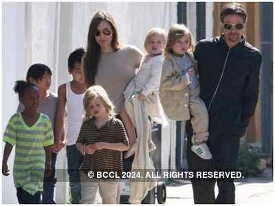 Brad Pitt spends Father's Day with his kids