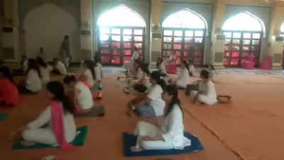 Members of FICCI FLO Jaipur Chapter celebrate Yoga Day
