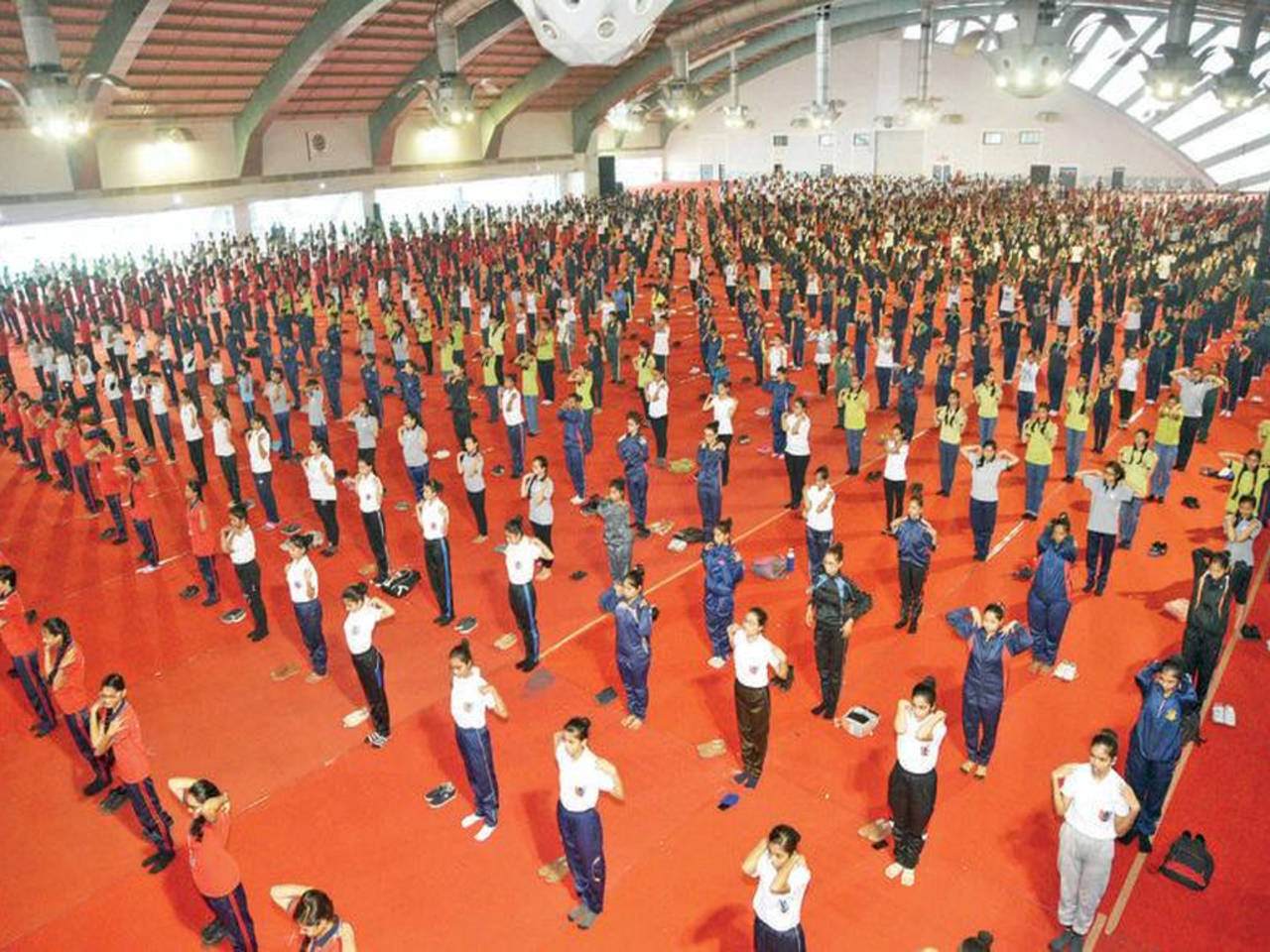 More than 15 lakh take part in International Yoga fest in Surat | Surat  News - Times of India