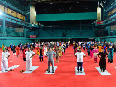 CII Kerala celebrates International Yoga Day With Minister Anant Kumar Hegde at Kochi