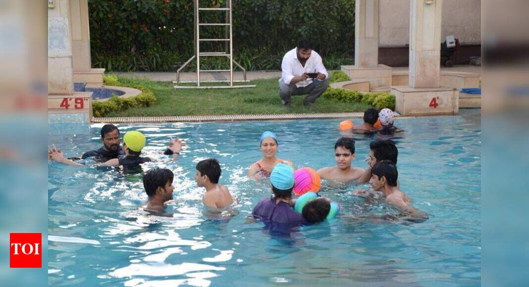 Special kids dive into this pool to swim past hurdles of life Gurgaon