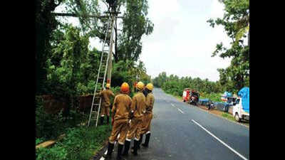 Curchorem electricity department depends on emergency services for ladder