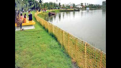 Eco Park waterbody fenced off after accident