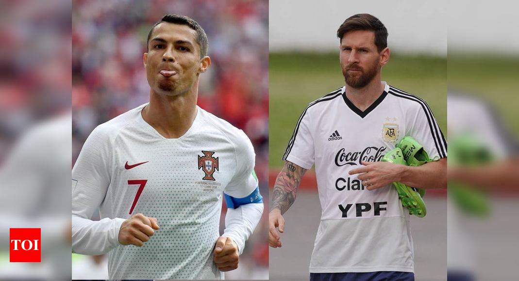 GOATS in one frame: Cristiano Ronaldo and Lionel Messi sit together before  FIFA World Cup - India Today
