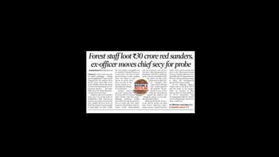 Rs 30 crore red sanders smuggling: Government may reinvestigate case