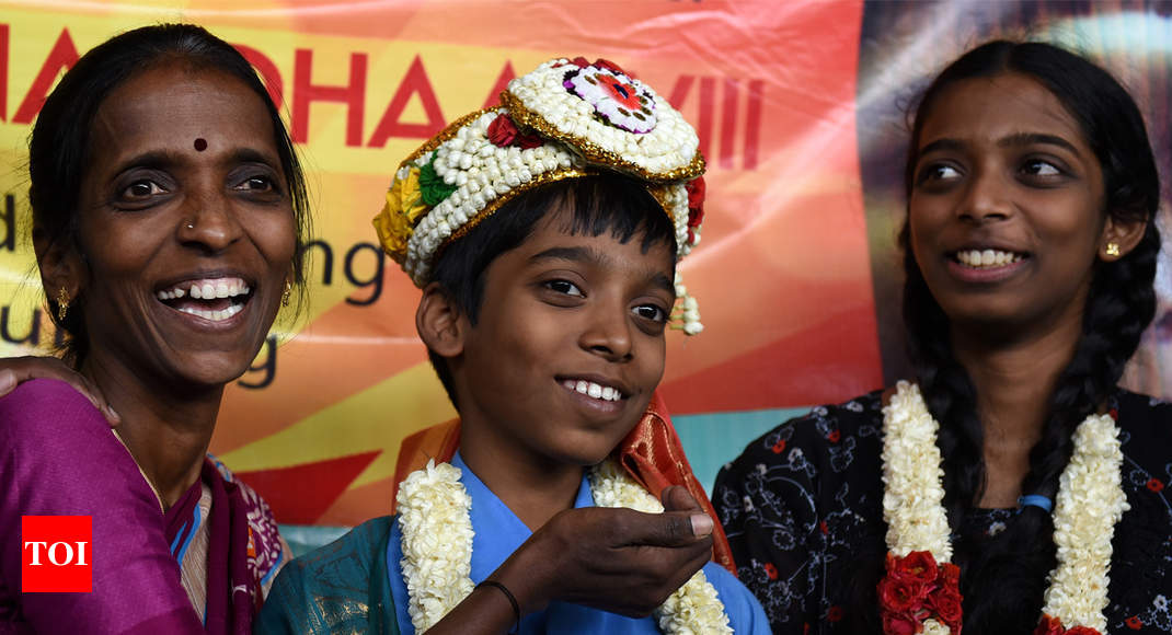 R Praggnanandhaa, Indian chess grandmaster, receives rousing reception back  home after creating history