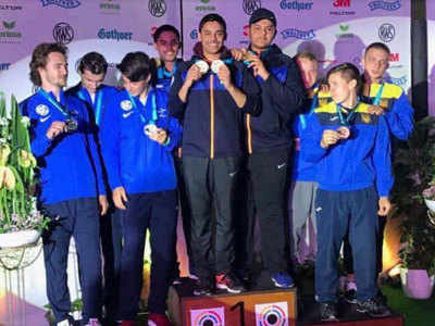 Mansa's twin brothers wins gold medal in 25 meter pistol team event at ISSF junior World Cup