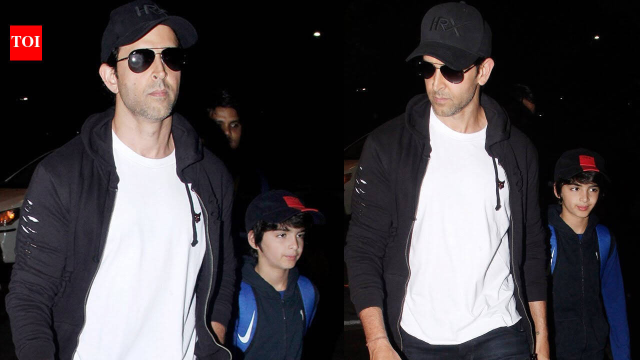 Hrithik Roshan jets off on a vacay with sons Hrehaan and Hridhaan