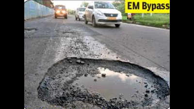 Craters take over busy roads after first brush with monsoon