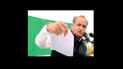 Ashok Gehlot attacks Rajasthan government over surcharge on liquor for cow protection