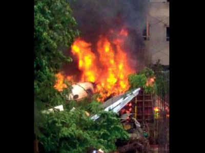 Plane crash in Ghatkopar kills five, bigger tragedy averted